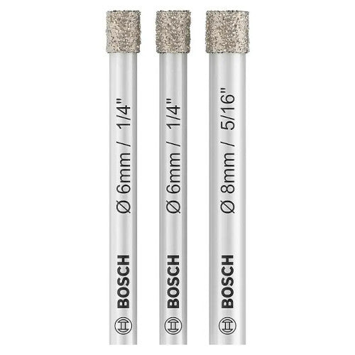 Bosch Pro Ceramic Dry-Set 2x6mm/1x8mm Bohrer