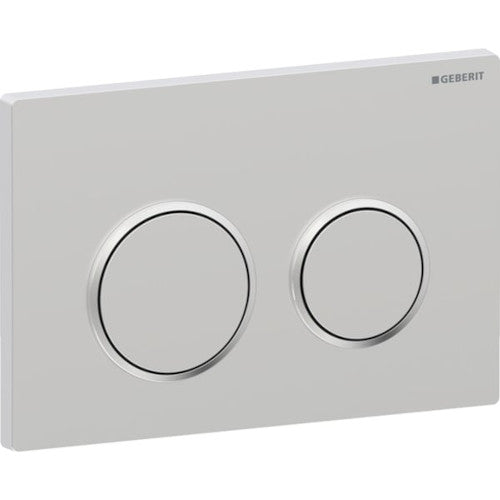 Geberit Omega 20 Round Mattchrom-Lackiert/Glanzchrom Betätigungsplatte