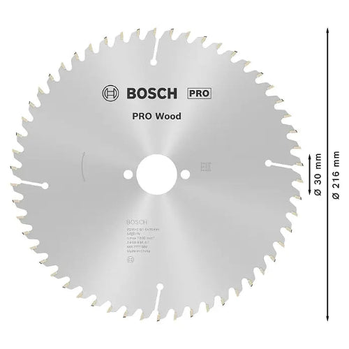 Bosch Pro Wood 216mm Kreissägeblatt 2-teilig