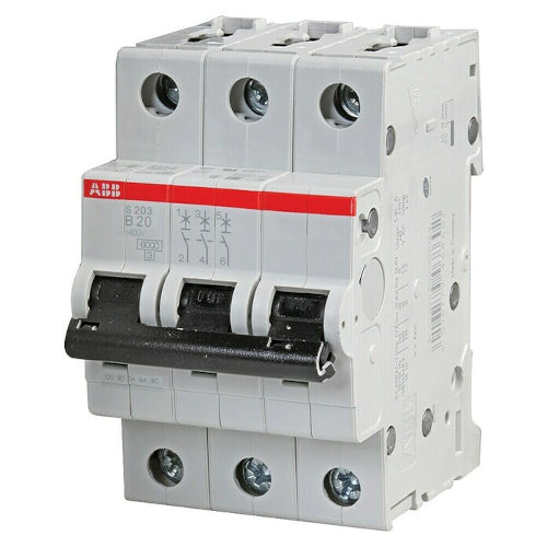 ABB S203-B20 Leitungsschalter 3-Polig 6kA 20A