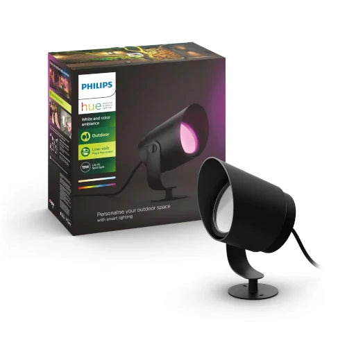 Philips Hue White&Color Ambiance Lily XL Outdoor LED-Spotlight Schwarz 15W