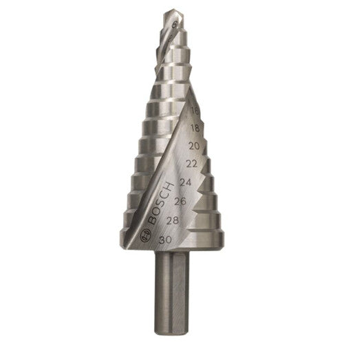 Bosch HSS Stufenbohrer 6-30mm, 13 Stufen 3-Flächen-Schaft
