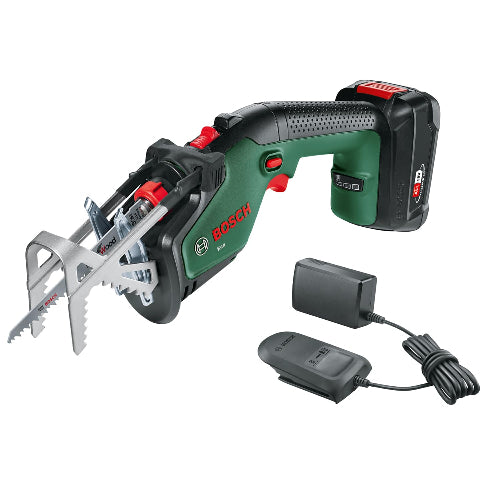Bosch Keo Akku-Gartensäge mit Akku und Ladegerät