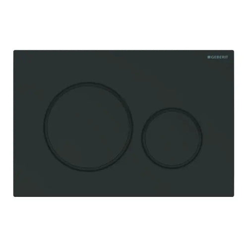 Geberit Sigma 20 Round WC-Betätigungsplatte Tiefschwarz RAL 9005