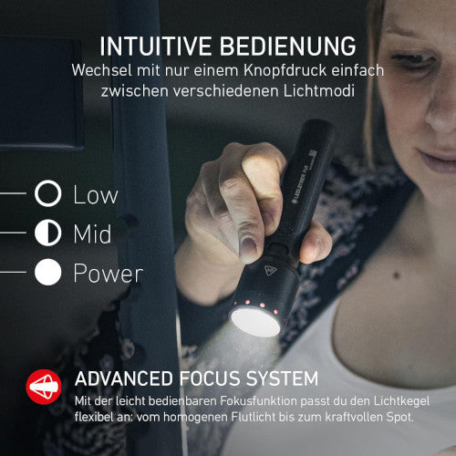 Ledlenser P6R wiederaufladbare LED-Taschenlampe 1200lm