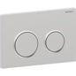 Geberit Omega 20 Round Mattchrom-Lackiert/Glanzchrom Betätigungsplatte