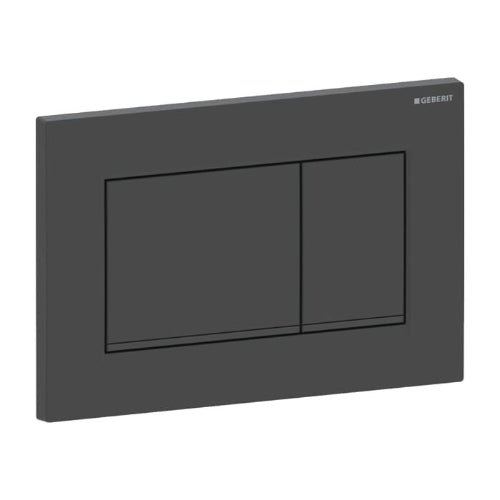Geberit Sigma 20 Square Betätigungsplatte Schwarz Matt
