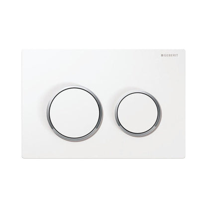Geberit Omega 20 Weiss/Hochglanzverchromt Betätigungsplatte