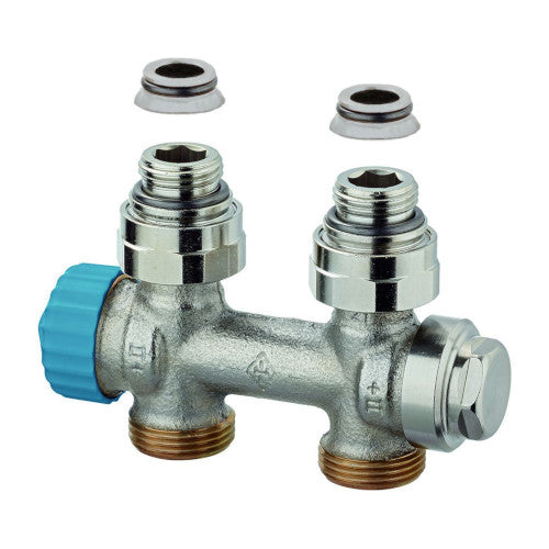 Heimeier IMI Thermostat-Ventilunterteil Multilux mit Zweipunktanschluss RP 1/2