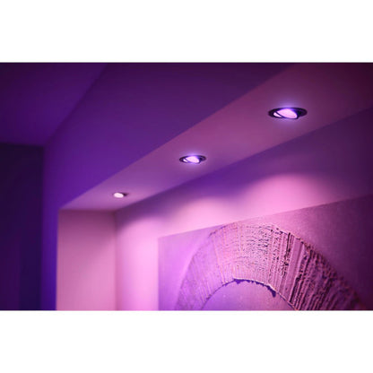 Philips Hue Centura Recessed Spotlight Rund 3er-Set Schwarz
