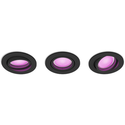 Philips Hue Centura Recessed Spotlight Rund 3er-Set Schwarz