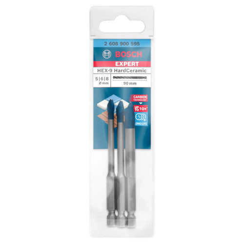 Bosch Expert Hardceramic HEX-9 Bohrer-Set 3-teilig 5,6,8mm