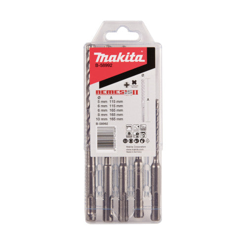 Makita B-58992 Hammerbohrer-Set 5-Teilig