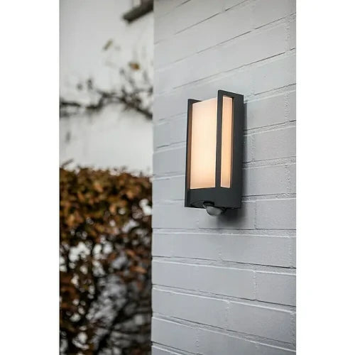 Lutec Qubo LED-Außenwandleuchte mit Bewegungsmelder 800lm 14W