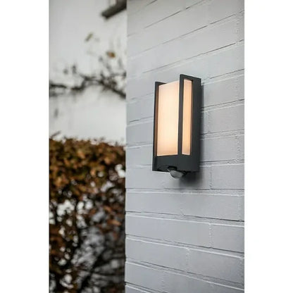 Lutec Qubo LED-Außenwandleuchte mit Bewegungsmelder 800lm 14W