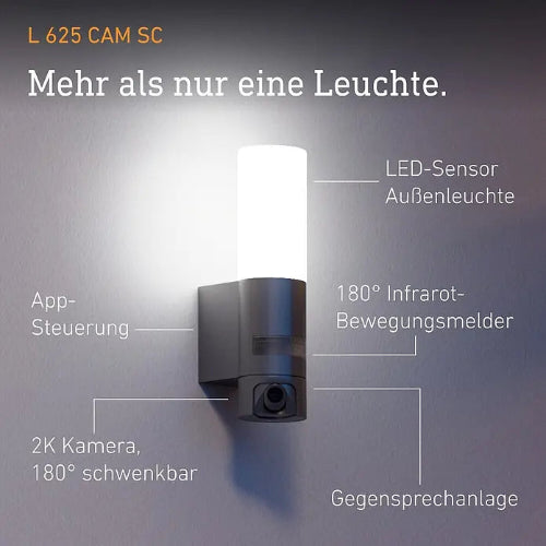 Steinel L 625 Cam SC Kamera LED-Außenleuchte Sensor Anthrazit