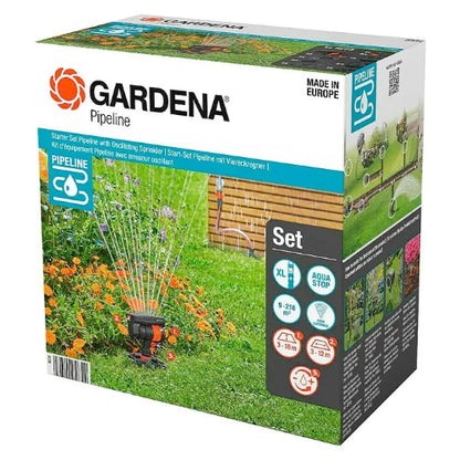 Gardena Starter Set Pipeline mit Viereckregner (8272-20)