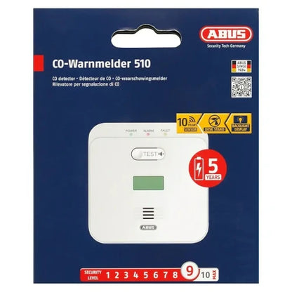 ABUS Kohlenmonoxid-Melder COWM510, Weiss