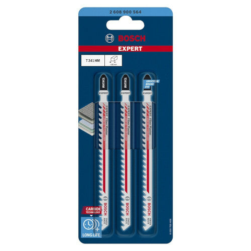 Bosch Expert Fiber Plaster T341HM Stichsägeblatt 3-er Set